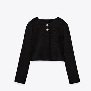 ZARA BUTTONED TEXTURED JACKET - BRAND NEW